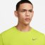 Nike DriFit Miler Running Top Mens Bright Cactus