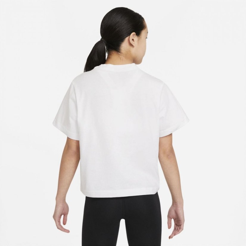 Nike Sportswear Big Kids' (Girls') T-Shirt White/Black