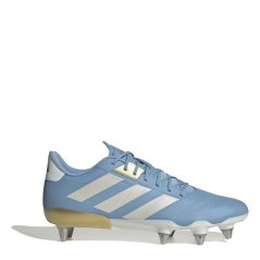 adidas Kakari RS Soft Ground Rugby Boots Juniors Blue/Met/Gold
