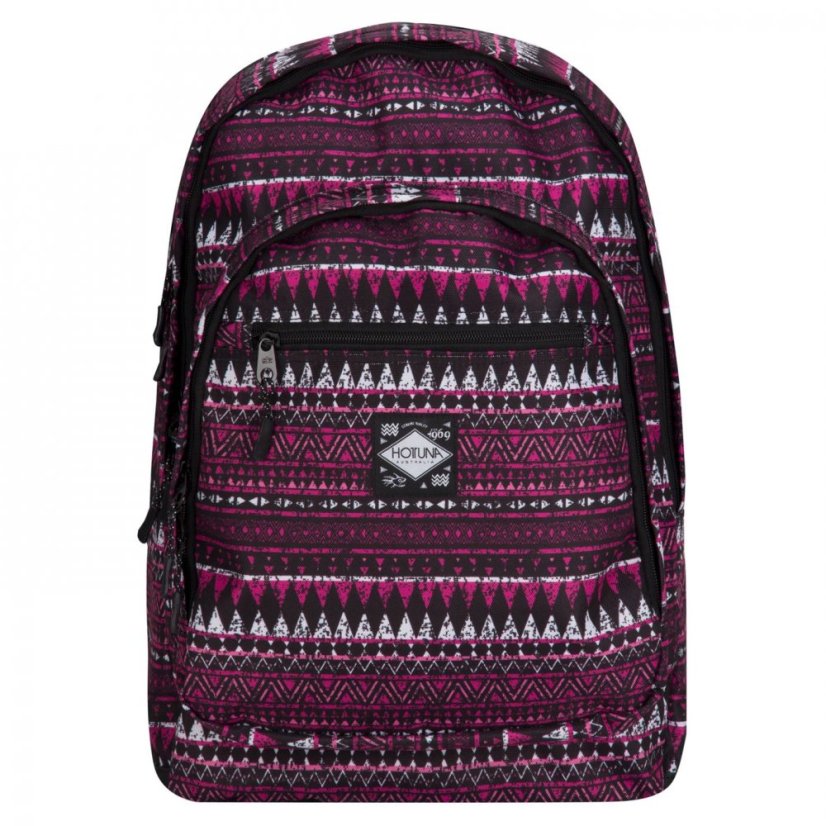 Hot Tuna Print Backpack Pink Tribal