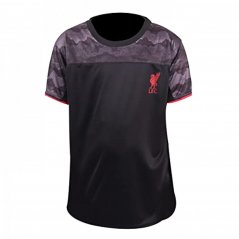 Team Liverpool F.C Team Kids Poly T-Shirt No.6 Black