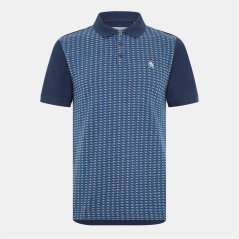 Original Penguin Men's Jacquard Short-Sleeve Polo Shirt Yale