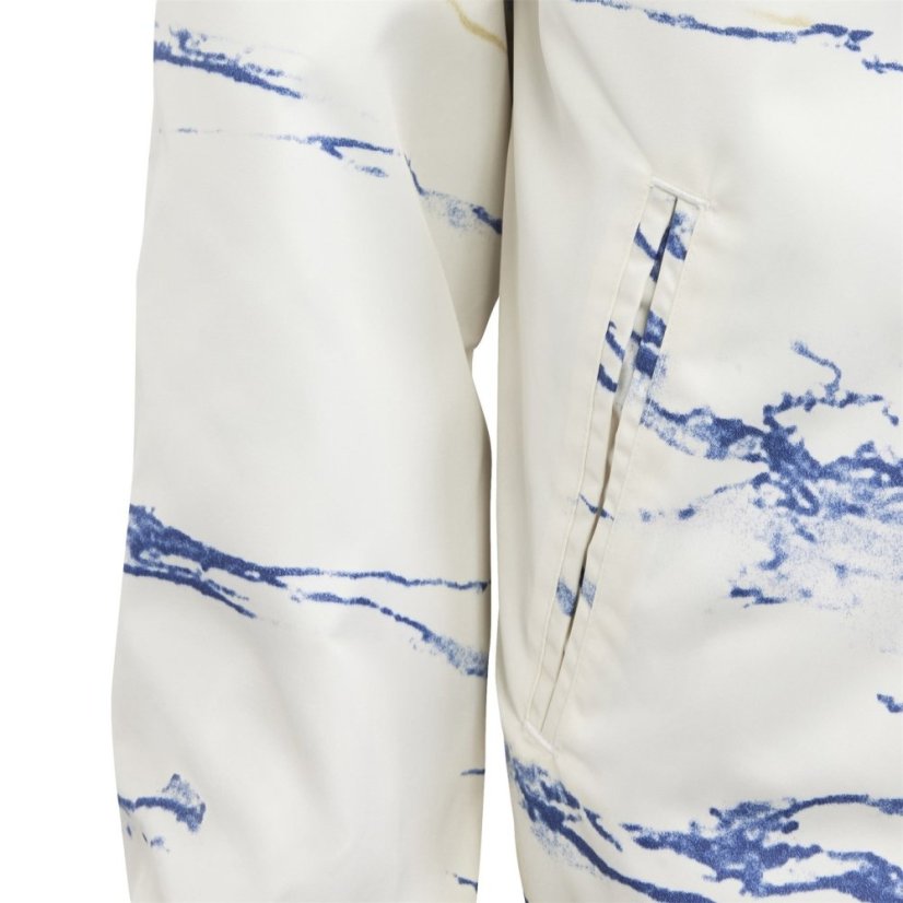 adidas Kids' Anthem Italy Away Long Sleeve 2023 Anorak Blue