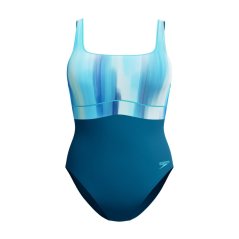 Speedo Womens Shaping ContourEclipse Printed 1 Pc Dark Teal