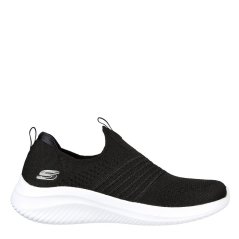 Skechers Stretch Fit Slip On W Air-Cooled M Trainers Womens Black/White Trm