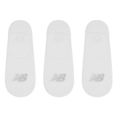 New Balance Adults No Show Trainers Socks White