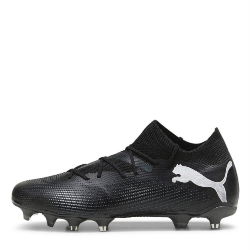 Puma Future 7 Match Rush Firm Ground Football Boots Black/White