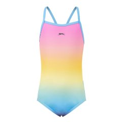 Slazenger Thinstrap Swimsuit Junior Girls Multi