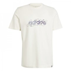 adidas Essentials Single Jersey Linear Embroidered Logo pánske tričko Non Dye Illus