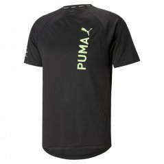 Puma Ultrabreathe pánské tričko Black/Lime