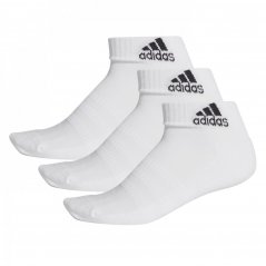 adidas Ankle Socks 3 Pack White