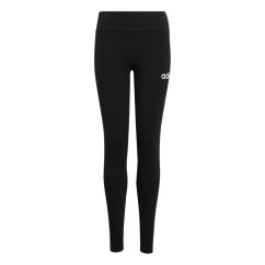 adidas Essentials Linear Tights Junior Girls Black/White
