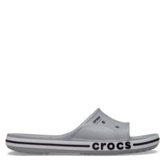 Crocs Men's Bayaband Pool Sliders Light Grey
