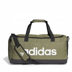 adidas Linear Duffel Bag - Medium Green/White
