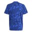 adidas Essentials Allover Print T-Shirt Junior Boys Blue