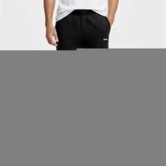 Slazenger Cuffed Fleece Jogging Bottoms Mens Black