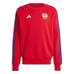 adidas Arsenal DNA Sweatshirt 2024 2025 Adults Scarlet