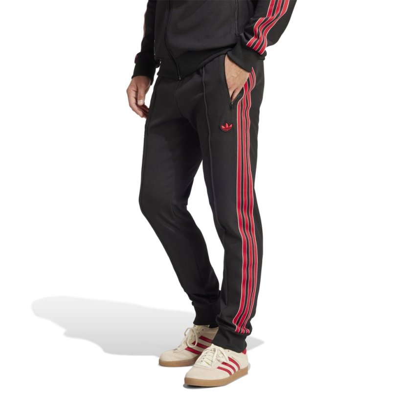 adidas Manchester United FC Terrace Icons Tracksuit Bottoms Adults Black