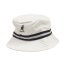 Kangol Stripe Bucket Hat White