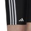 adidas Primeblue 3-Stripes Swim Jammer Mens Black/White