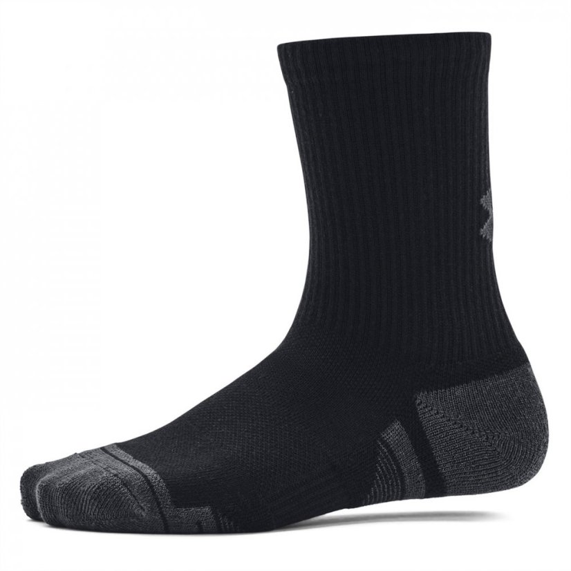 Under Armour UA Performance Tech 3-Pack Crew Socks Kids' Black