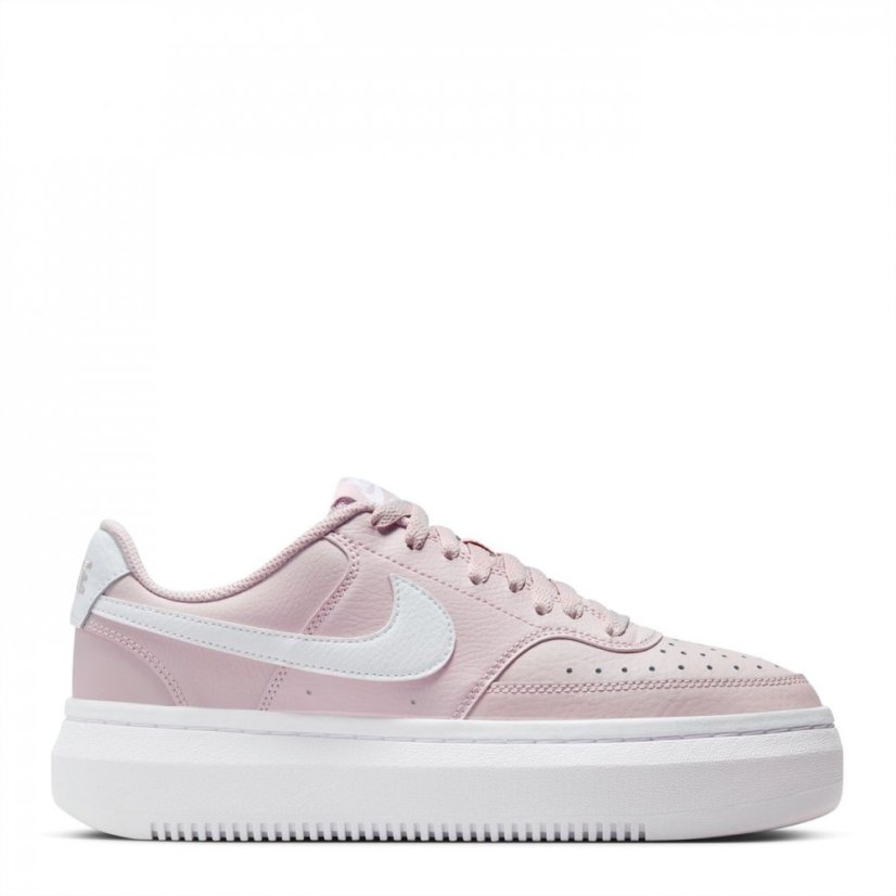 Nike Court Vision Alta Leather Womens Trainers Pink/White