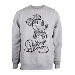 Disney Crew Neck Jumper Mickey Sketch