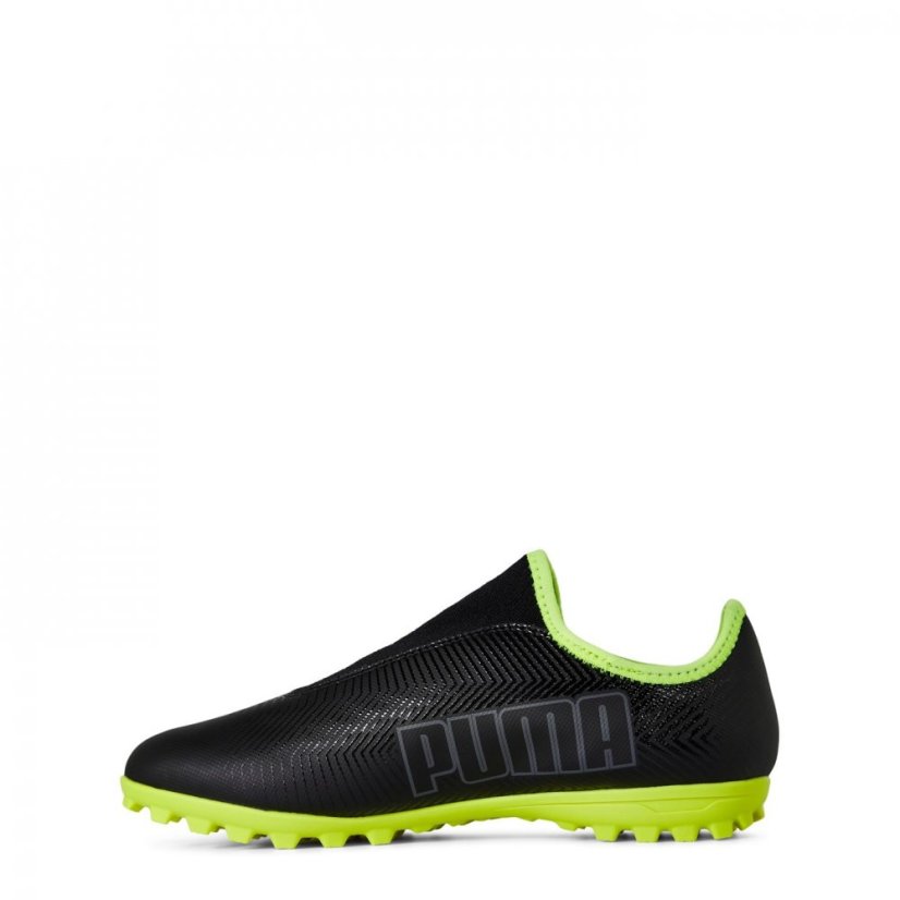 Puma Finesse Astro Turf Football Boots Juniors Black/FluYellow