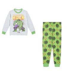 Character Hulk Longsleeve Pj Set Grey/Green