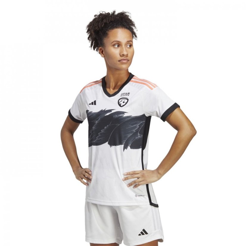 adidas Latvia Away Shirt 2023 Womens White