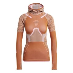adidas Women's Long Sleeve Performance Hoodie Brown