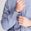 Pierre Cardin Long Sleeve Shirt Mens Blue Check