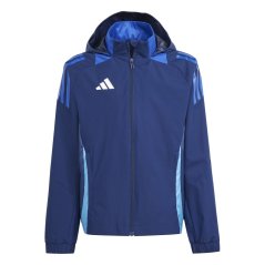 adidas Unisex Kids' Rain Anorak Navy Blue