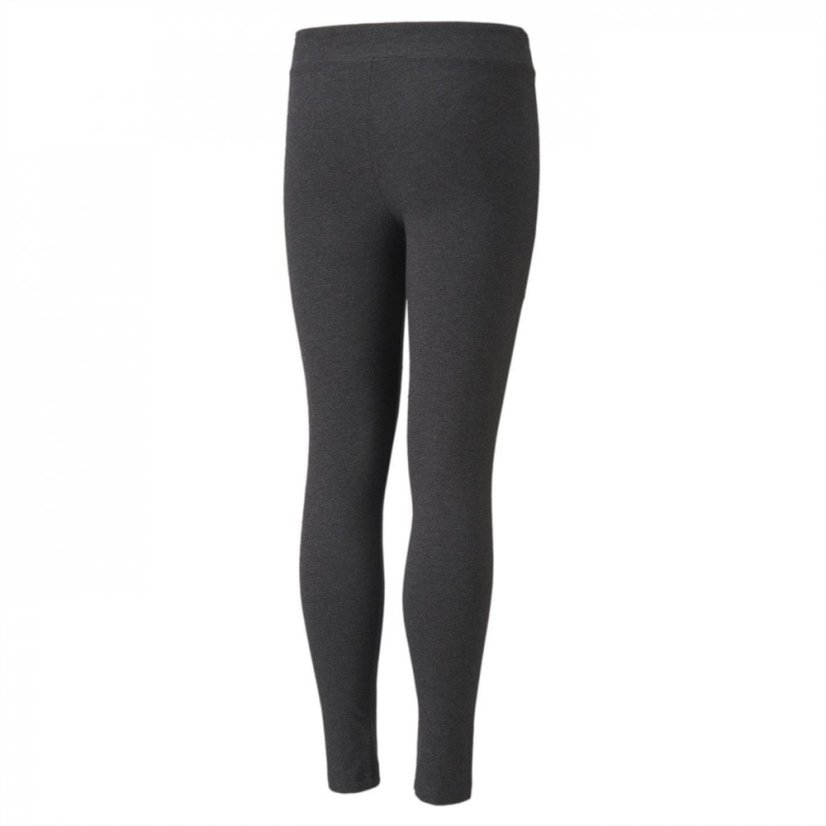 Puma Logo Leggings Junior Girls Dark Grey