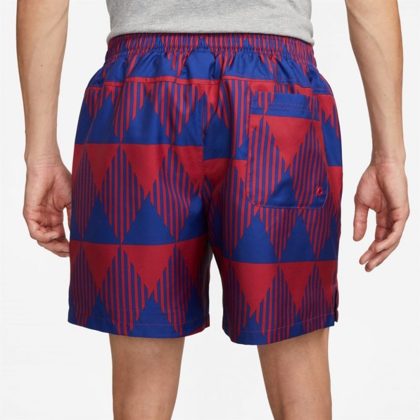 Nike Barcelona Flow Shorts 2023 2024 Adults Red/White