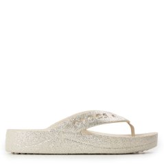 Crocs Women's Baya Platform Clogs Stucco