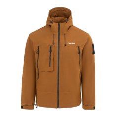 Firetrap Men's Windproof Hooded Long Sleeve Windbreaker Brown