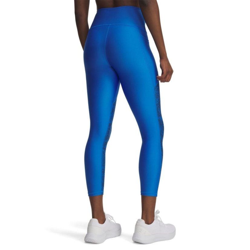 Under Armour Women's Tech Panel Performance Gym Legging Blue Atlantis