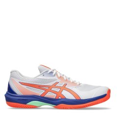 Asics Men's Game Padel Trainers White/V Coral