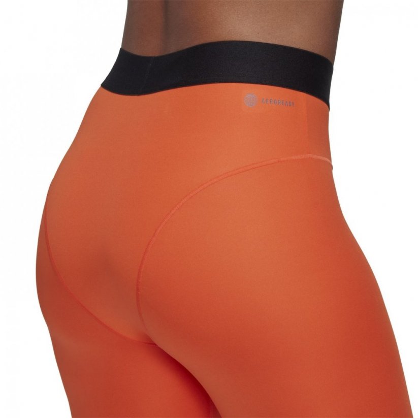 adidas Hyperglam 3-Stripes 7/8 Leggings Womens Orange