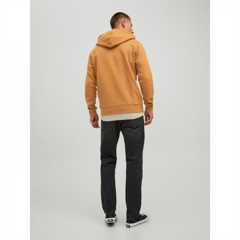 Jack and Jones Star Basic Zip Hoodie Rubber