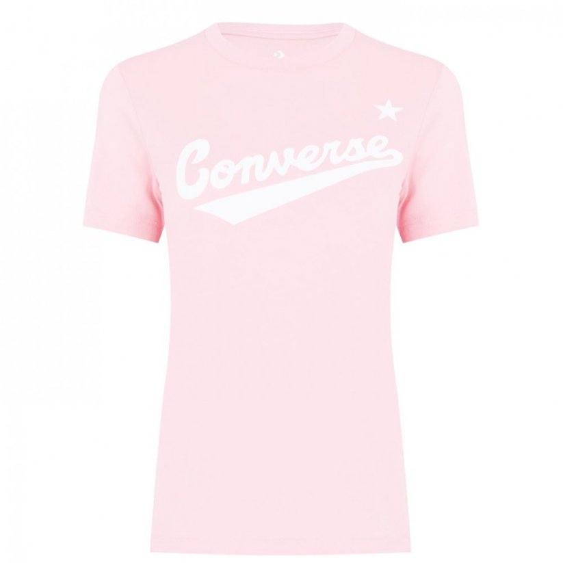 Converse Nova Logo dámske tričko Coastal Pink