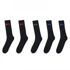 Slazenger 5 Pack Crew Socks Mens Size 12+ Bright Asst