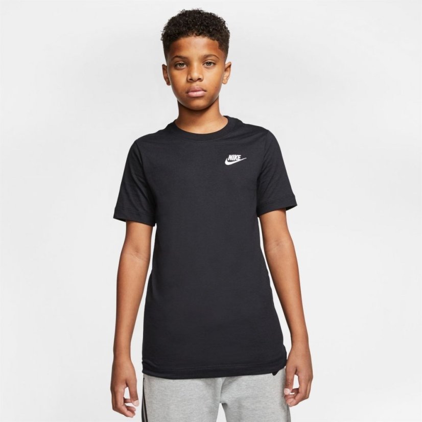 Nike Futura T Shirt Junior Boys Black