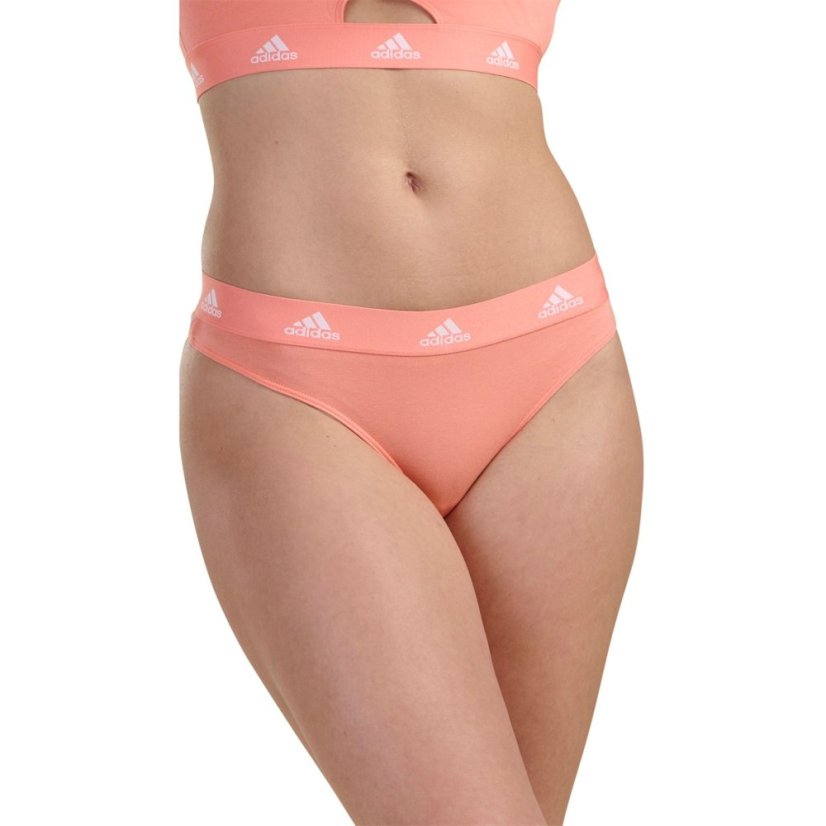 adidas 3-Pack Active Comfort Cotton Thong Assorted