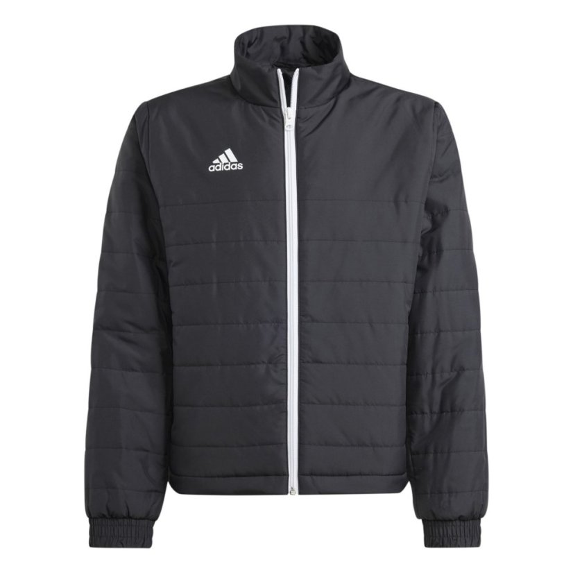 adidas Kids' Entrada 22 Light Long Sleeve Quilted Jacket Black