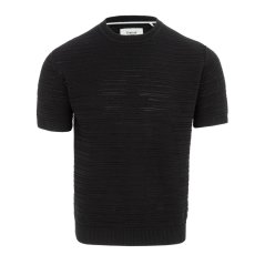 Firetrap T-Shirts Crew Neck Knit Pullover Top Black