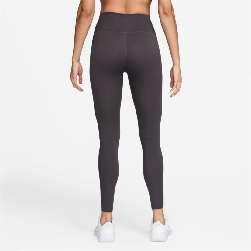 Nike One Seamless Front High-Waisted Leggings Womens Thunder Grey