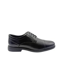 Rockport Men's Clifford Toe Cap Lace Derby Shoes BLACK
