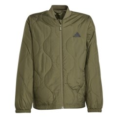 adidas Unisex Kids' Lightweight Puffer Jacket Olive/Black